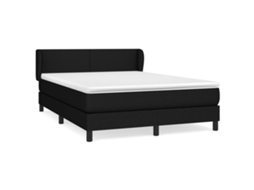 Box Spring Bed, Box Spring Beds Vidaxl Preto Tecido (140 X 190 Cm)