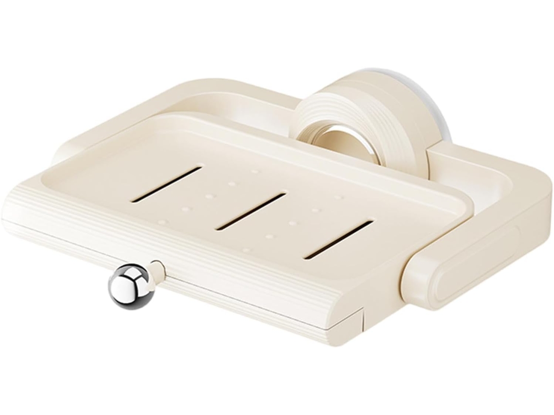 Saboneteira Elegante Com Ventosa Potente, Feita Com Materiais Higiênicos E Resistentes Acessório Portátil Para Banheiro