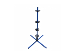 Relaxdays Suporte Para 4 Pneus Com Jantes, Capacidade Até 120 Kg, A X L X P: 131,5 X 66 X 66 Cm, Aço, Azul