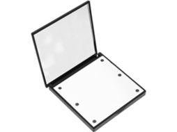 Maquiagem Espelho com design elegante e minimalista, 6 LEDs, luz cosmética portátil e compacta.