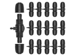 Conector De Mangueira 15 Peças,conector Em T Com Espigão,para Irrigação Por Gotejamento Com Tubos De 1/2 A 1/4 Btforus
