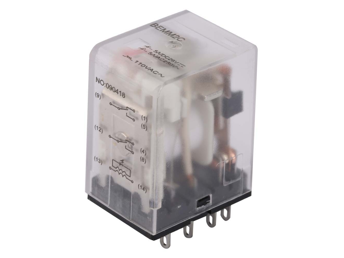 Rele Intermediário Eletromagnético BEMM2C 8 Pines 5a 110vca