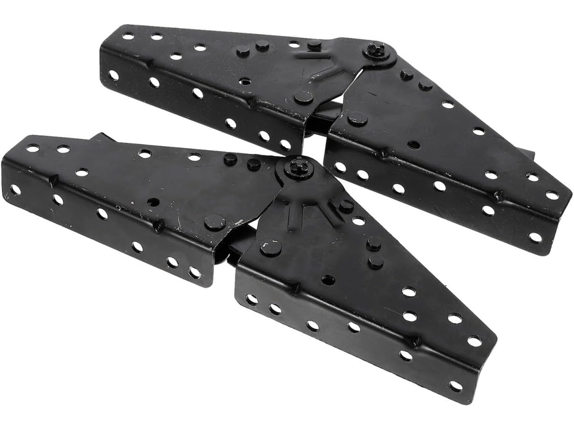 Dobradiça Autotravante Para Sofá-cama, Conjunto Com 2 Unidades, Ferro Preto | Altura Ajustável