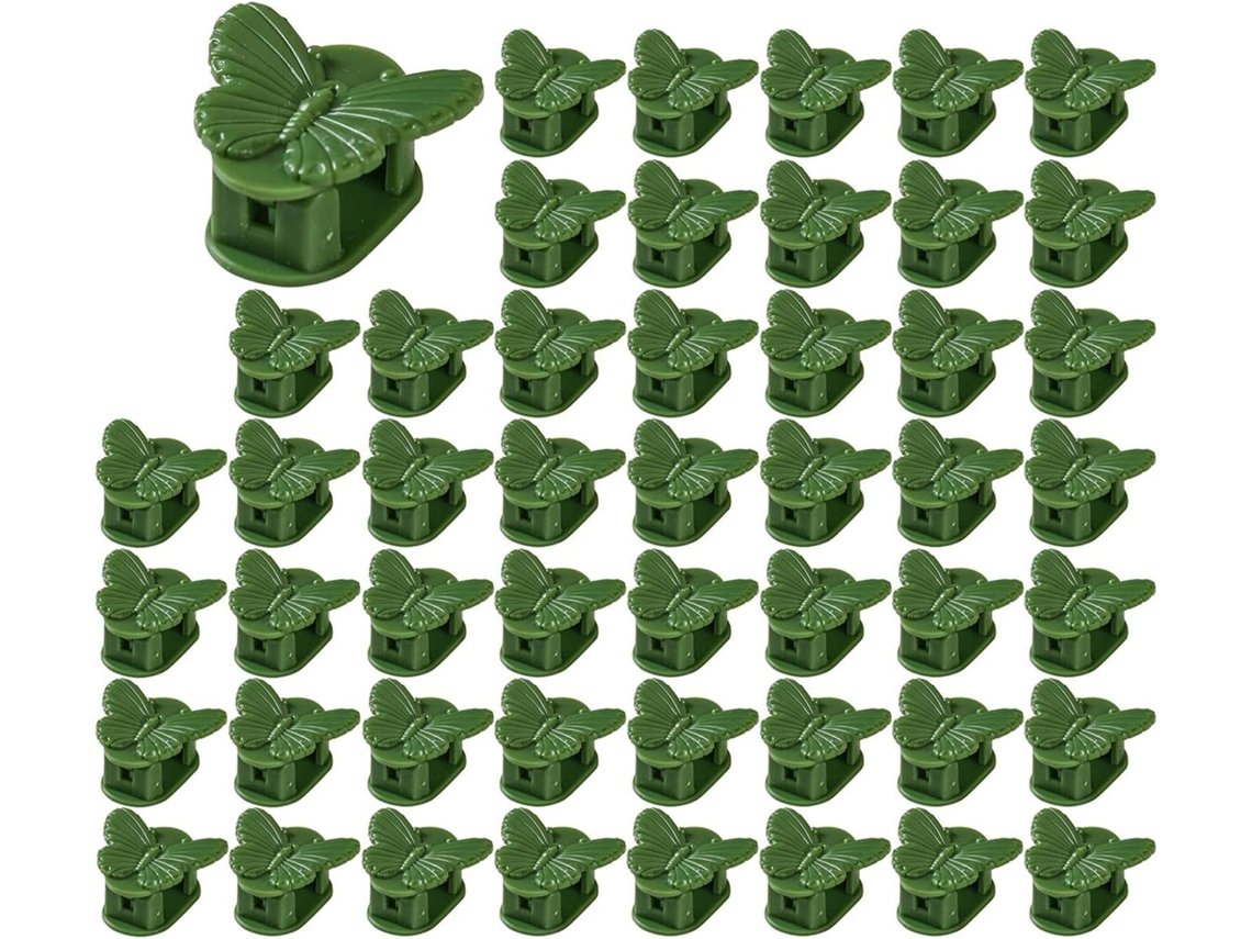 Conjunto De 50 Clipes Reutilizáveis Para Trepadeiras De Plantas Trepadeiras