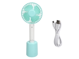 Ventilador Mini Portátil Rotativo de Mesa com Bateria | S/MARCA