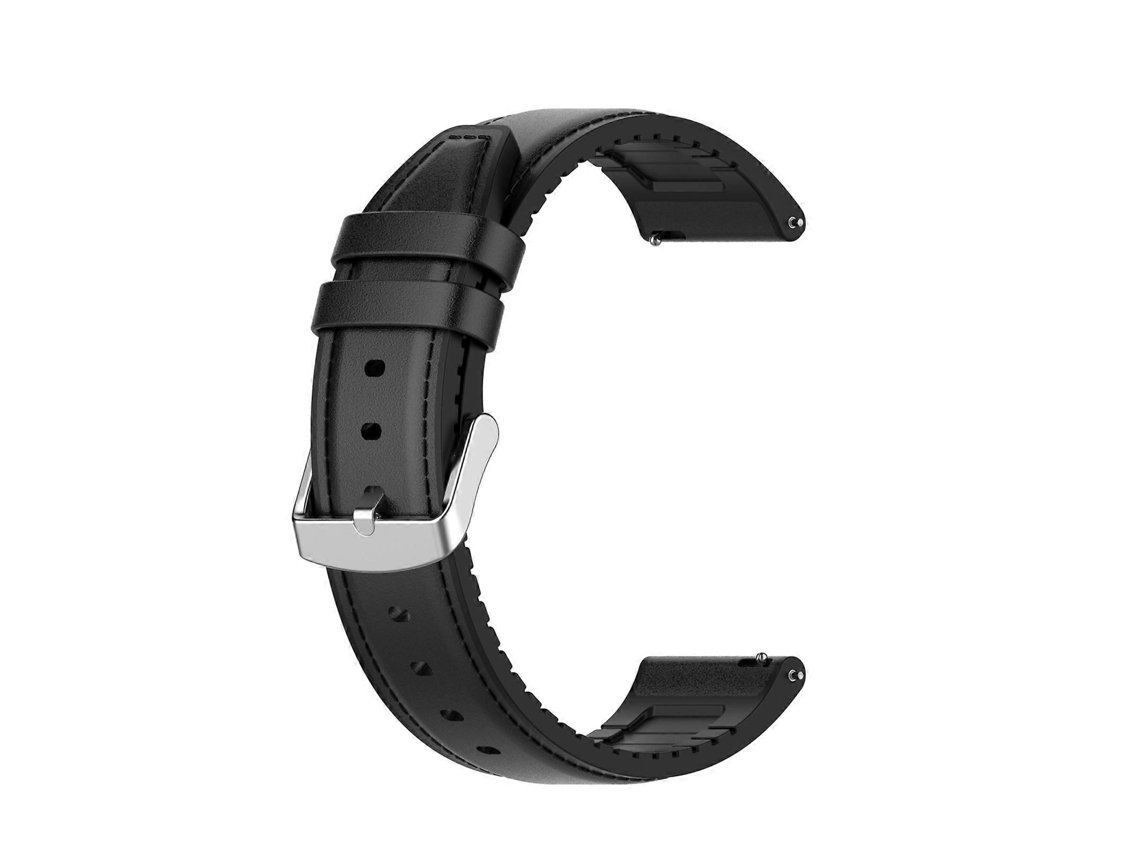 Pulseira De Couro De Silicone De 22 Mm Para Huawei Watch Gt 2 46 Mm (preta)