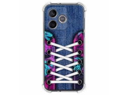 Capa Tumundosmartphone De Silicone À Prova De Choque Para Honor 600 Lite 5g Com Estampa De Tênis 6 Desenhos