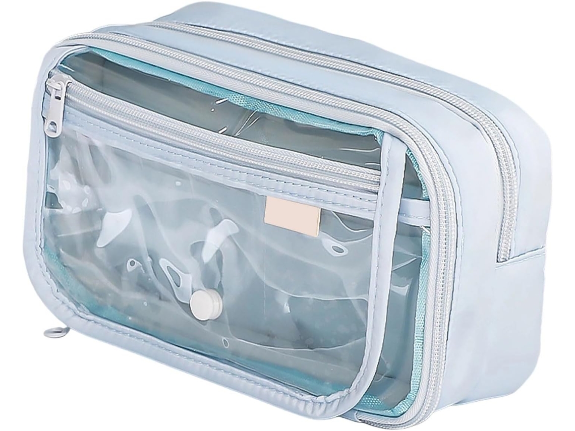 Estojo Simples e Transparente de Grande Capacidade para Lápis, Ideal para Organização. SFUSHOS