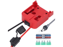 Laxiscreed Adaptador De Bateria 18v Com Cabo Dc Para Dispositivos Pequenos E Fusível De 30a