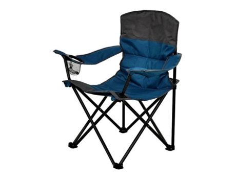 Cadeira dobrável Redcliffs com base para copo, 85 x 55 x 83 cm, azul