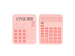 Mali chupeta para Bebê em Forma de Calculadora Silicone Macio Brinquedo Sensorial Rosa