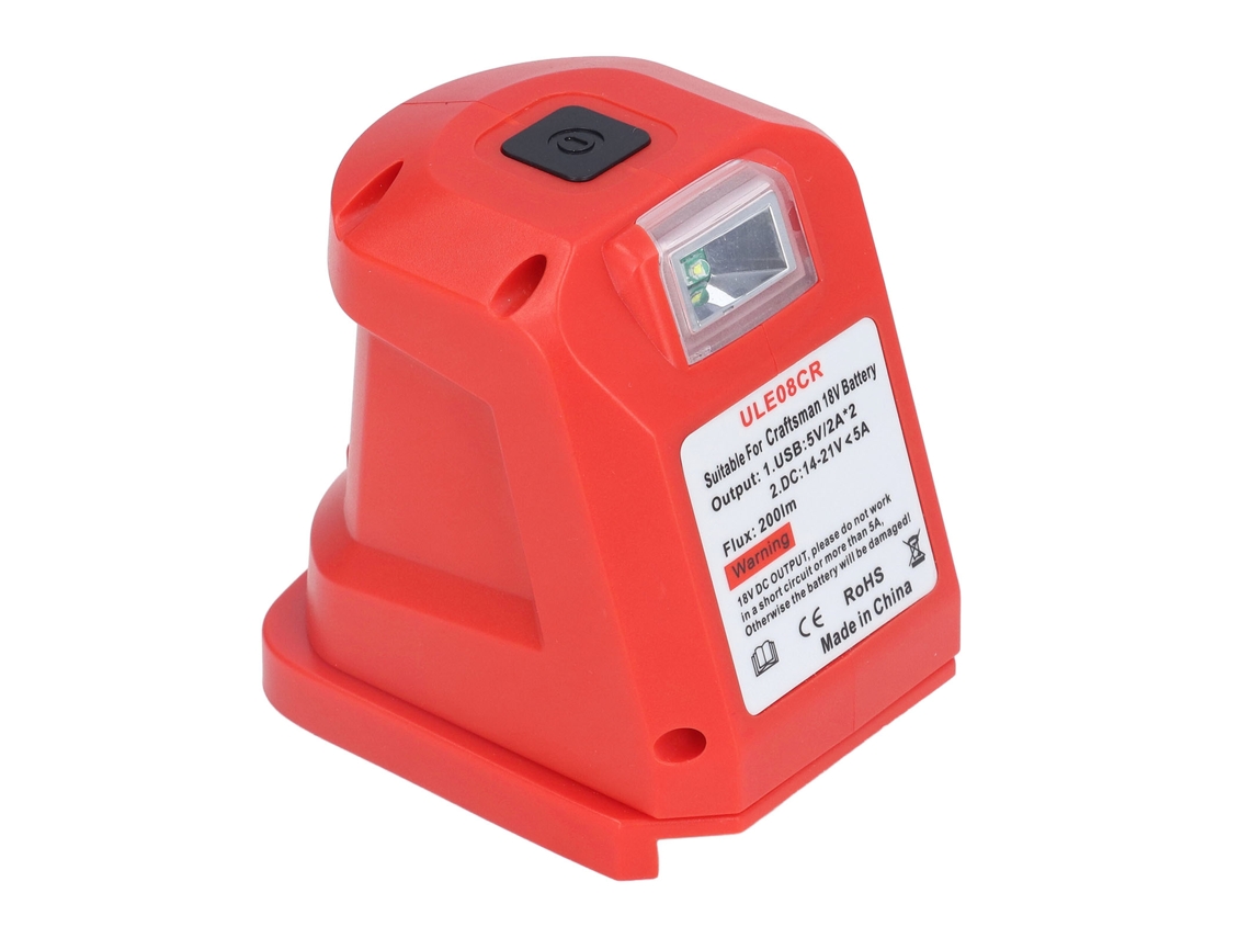 Lanterna Recarregável De Mão Com Bateria De Lítio, Porta Usb, Dc14.4‑19.2v, Para Trabalhos Em Local