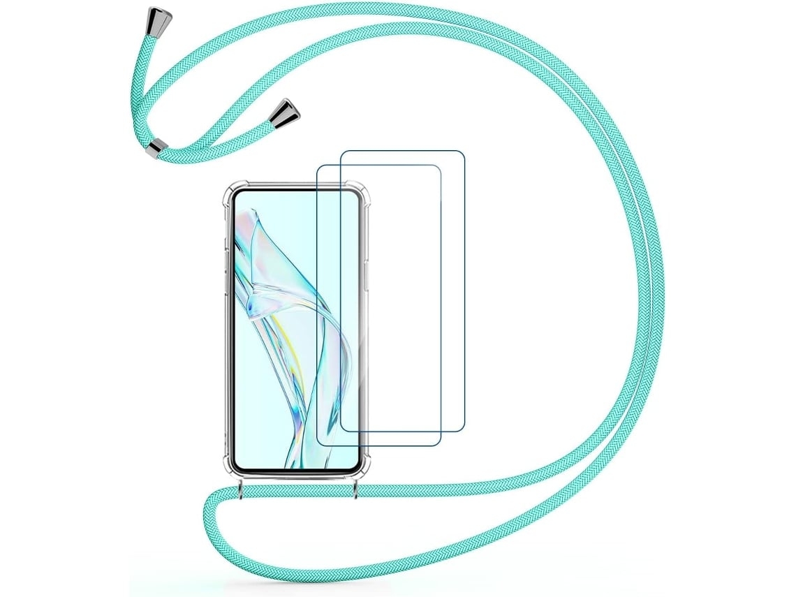 Capa com Cordão Almofada Antiamarelo Alça para Zte Zte Axon 30 Hongwe. Transparente1