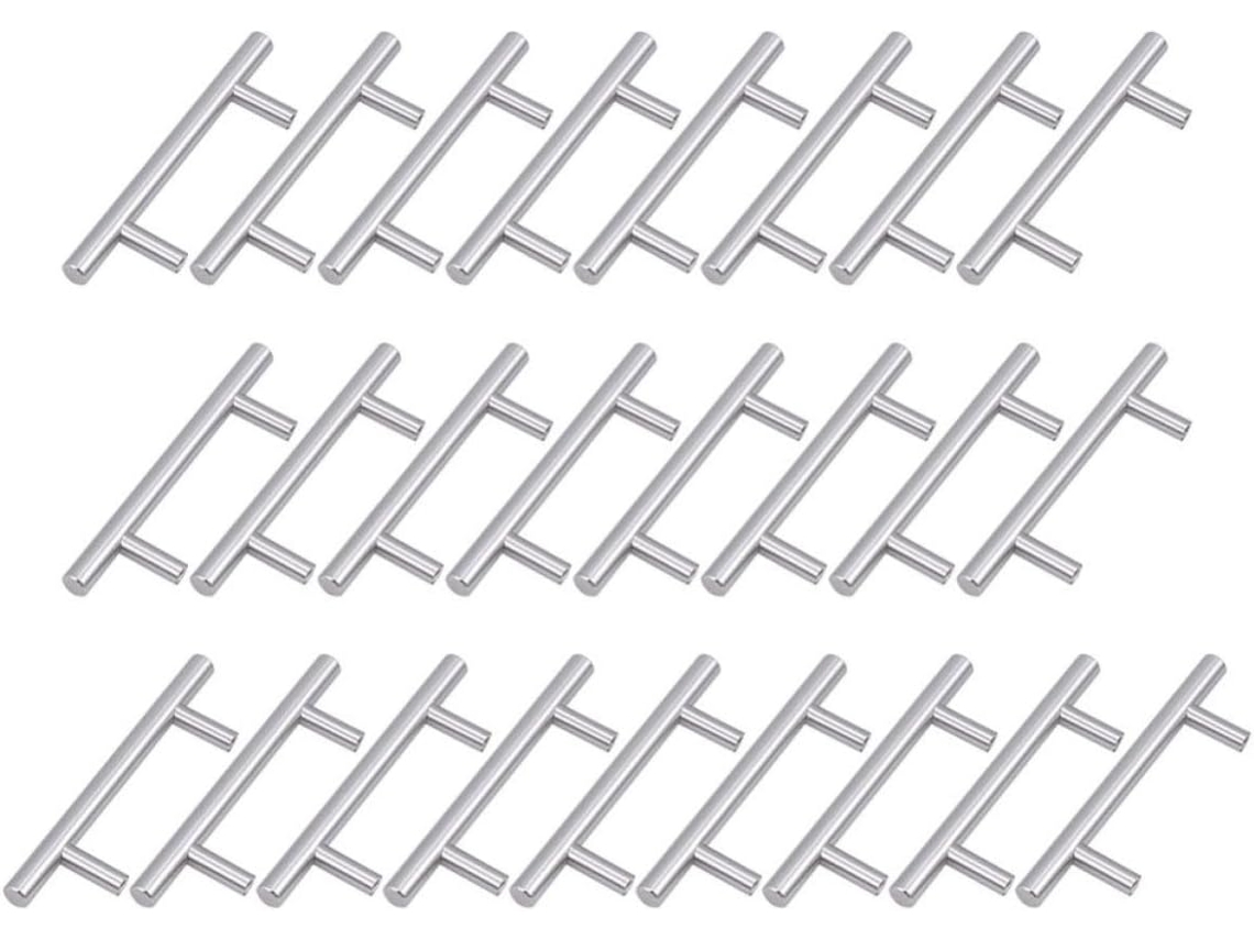 Abaodam Conjunto De 30 Puxadores Aço Inoxidável Para Cômoda Com Acabamento Liso E Resistente À Ferrugem, Design