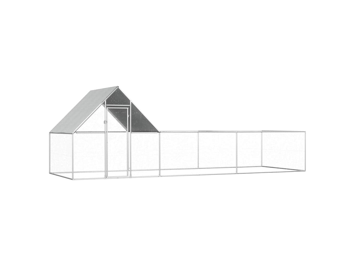 Vidaxl Galinheiro 6x2x2 M Aço Galvanizado