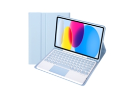 Lurelia Capa Com Teclado Bluetooth Para Ipad 8 10.2 Com Retroiluminação E Compartimento