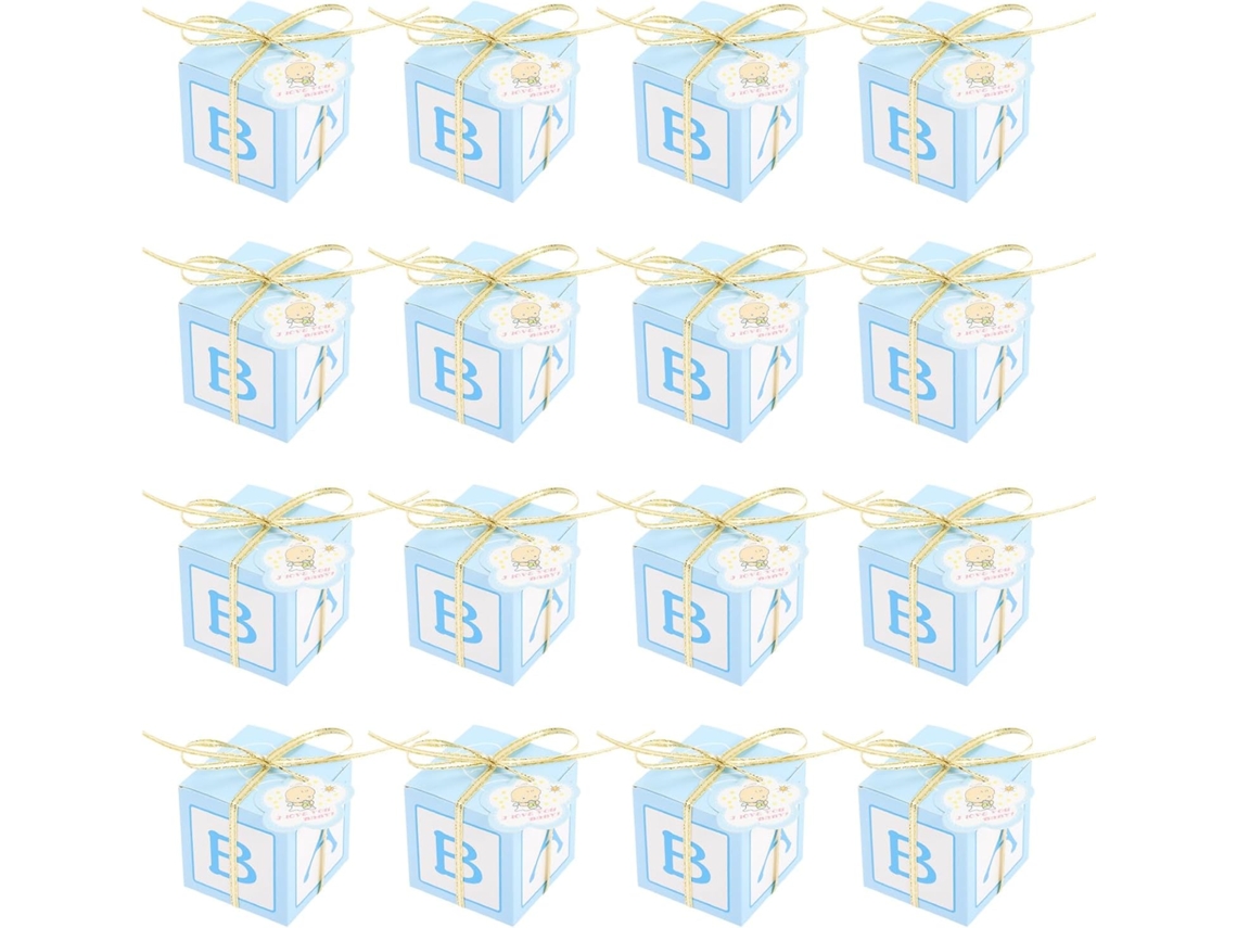 Caixas De Presente Para Chá Bebê Solustre, 25 Unidades, Com Cartões Para Doces, Material Leve E Resistente, Ideais Para