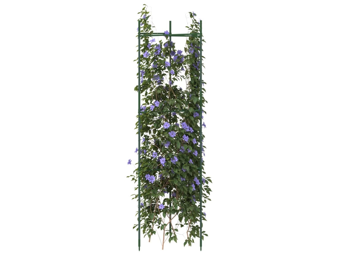 Vidaxl Suporte Para Tomateiros 2 Pcs 116 Cm Aço E Pp