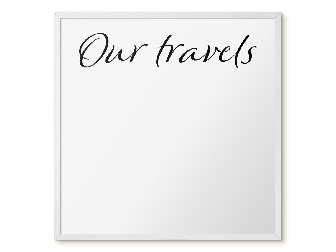 Magnetic Wall Board Our Travels For The Office Espelharte (50x50 Cm)