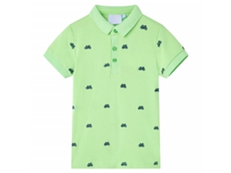 Polo De Criança Verde Néon 116