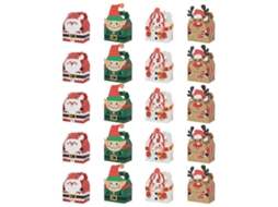 20 Caixas De Presente Para Doces, Caixas De Papel Para Presentear Em Festas, Caixas De Chocolate Para O Natal, Caixas Para Bolos Hengjian