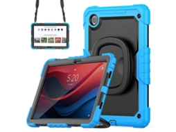 Capa para Lenovo Tab M11 Xiaoxin Pad 11 2024 TB 330FU TB 331FC Capa para Tablet com Suporte e Elevação em Silicone Azul Bebê Hengrongshen