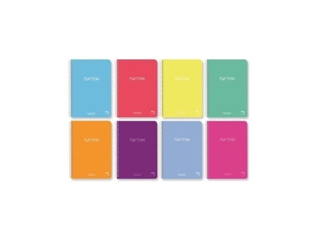 Livro Paq/8 Cuaderno Espiral 4º 80h 90g Milimetrado Tauroplastic De Desconocido (espanhol)