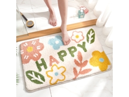 Tapetes de Banho Antiderrapantes Absorventes de Secagem Rápida para Decoração de Banheiro Padrão 5 EVELTEK 40x60cm