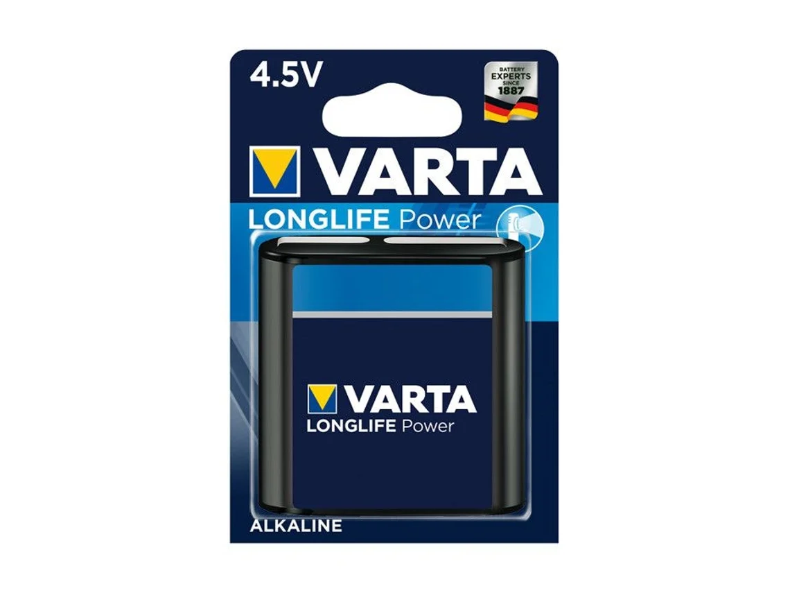 Conjunto De 10 Pilhas Alcalinas Planas Longlife Power 3lr12 4,5 V Varta