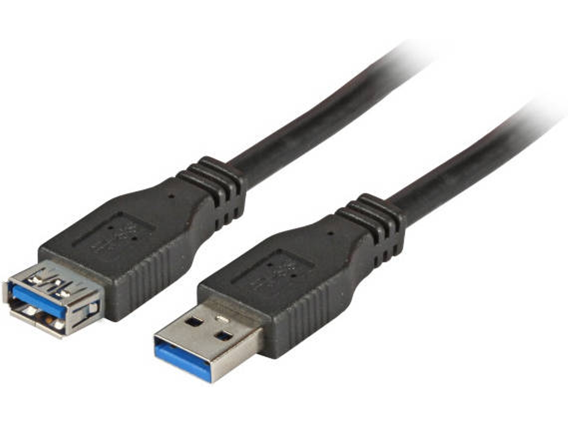 Cabo de Dados EFB ELEKTRONIK (USB A - 3 m - Preto)