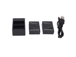 Carregador Rápido para Câmera com 2 Baterias Hero 2 3 CHABERLU