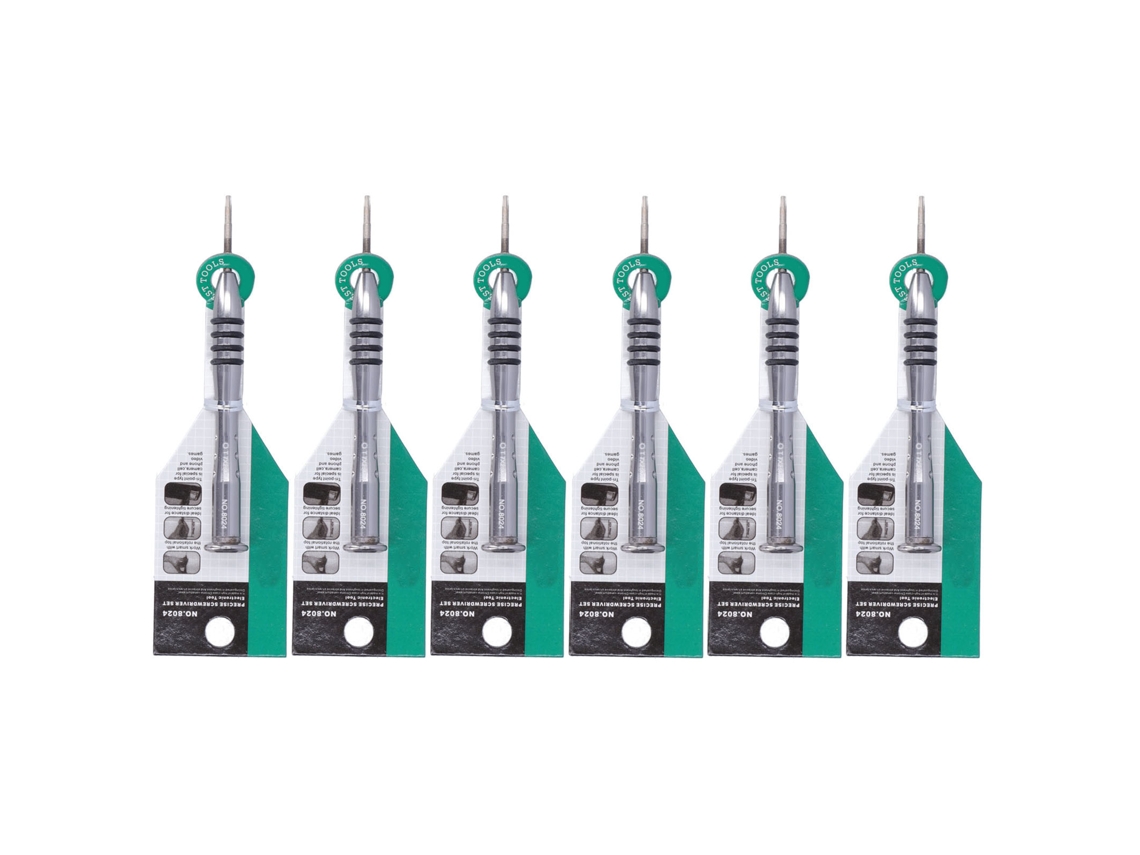 Kit De Chave De Fenda Estrela 6 Peças Para Reparo De Iphone E Produtos Eletrônicos T7
