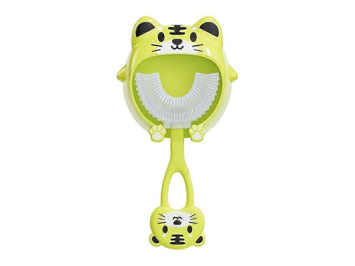 Escova de Dentes Infantil em Formato U, Modelo 2025, para Bebês 2 a 12 Anos, com Cerdas Macias e Boca Silicone. Id Eal Limpeza Esc GOKOCO