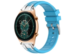 Pulseira De Silicone Royal De 22 Mm Com Fecho De Liberação Rápida Prateado