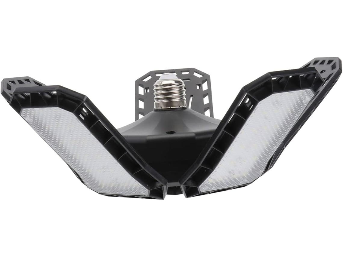 Luminária de Garagem Led Dobrável de 80 W com 5 Painéis, Iluminação Industrial Ajustável. SFUSHOS