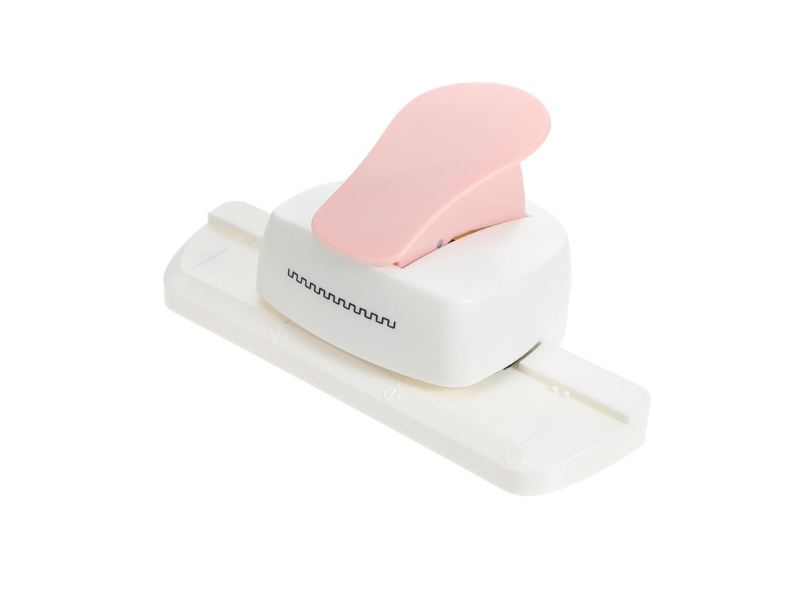 Perfurador de Borda com Acabamento Serrilhado para Scrapbooking e Diários, Material Abs Metal, Operação um Úni