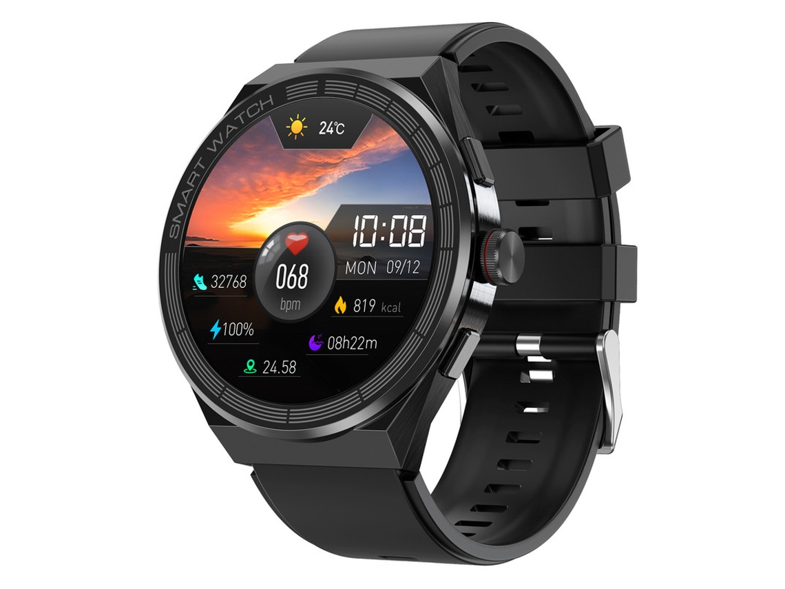 Smart Watch SHAH ARPAN: Multifuncional para Esportes Preto