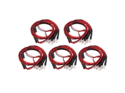 Mali kit de Luzes Led para Carro Rc 5mm Branco Super Brilhante Acessórios para Traxxas e Veículos Controle Remoto