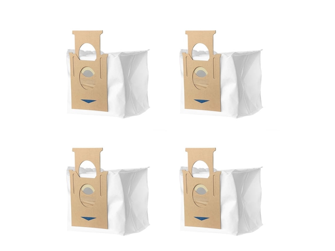 Sacos de Aspirador Compatíveis com Ecovacs Ozmo T8/T9 Branco 4-Pack
