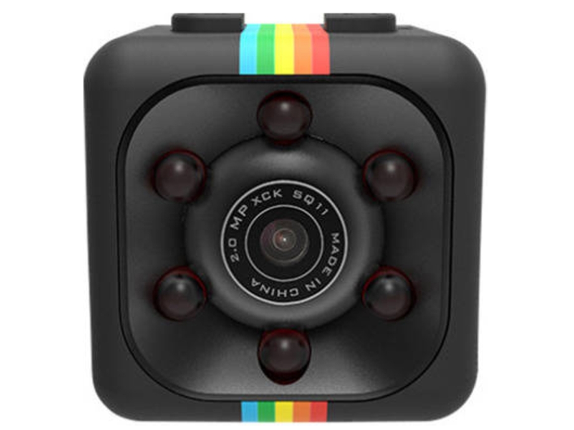 Câmera de segurança Bestvite Mini HD 1080p com visão noturna e detecção de movimento (preta)