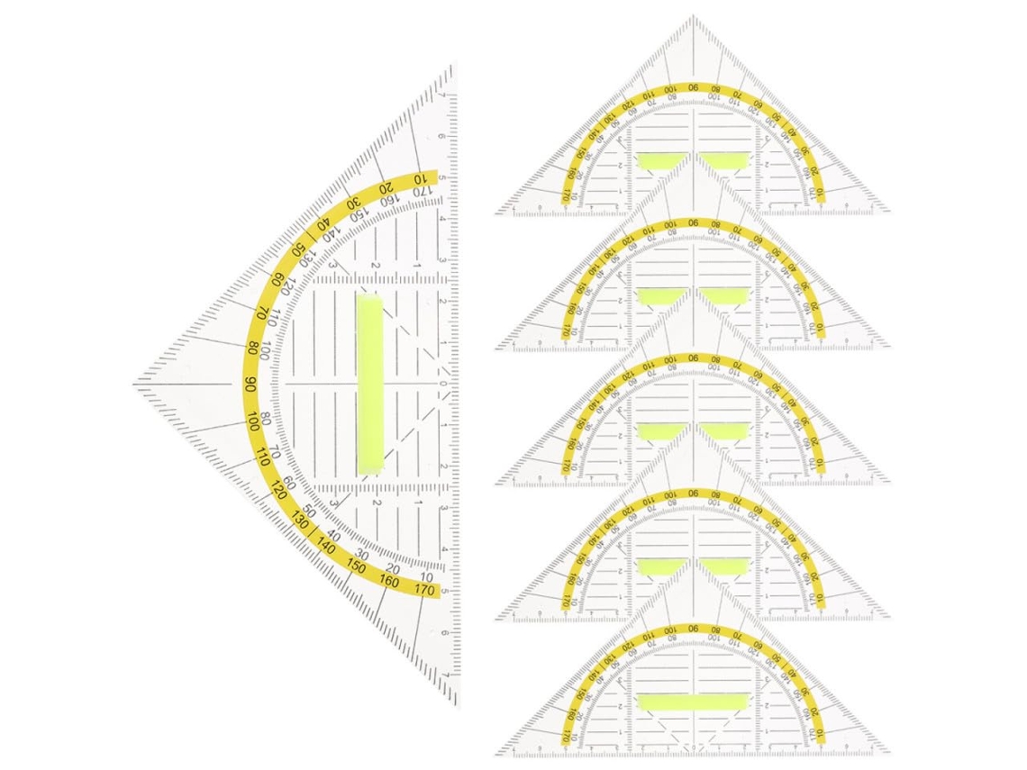 Réguas Triangulares De Plástico Pp, Ferramenta Desenho E Pintura,