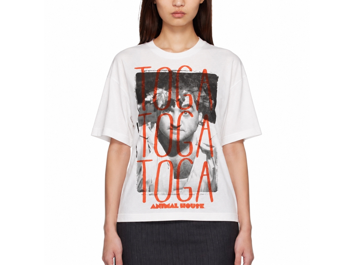 Rockinstone Animal House Movie Toga Toga Toga White Adult T-shirt Size:xxl