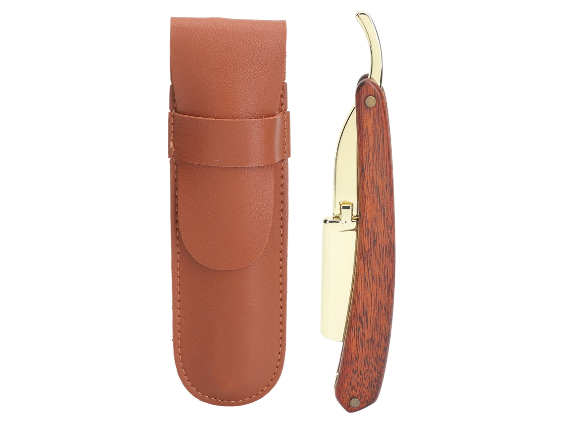 Soporte Plegable Para Cortapelos De Barba Con Mango De Madera Porta Cortapelos Manual Para Barbear En Casa Barbero