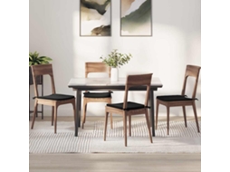 Vidaxl Almofadas De Assento 4 Pcs Preto 40 X 40 X 3 Cm Veludo