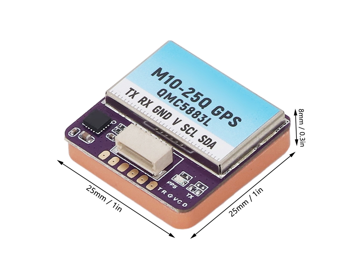 Laxiscreed M10-25q Módulo Gps Com Bússola Qmc5883l, Ideal Para Drones Fpv Racing