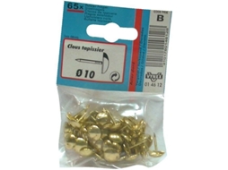 Prego Para Estofamento Vynex Aço Dourado 10 Mm