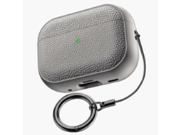 Camada de TPU com textura Lichia e Fivela para AirPods Pro 3 GIECY