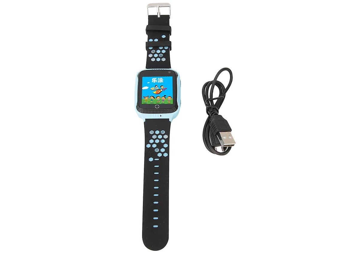 Relógio inteligente infantil G900a com posicionamento GPS, tela colorida sensível ao toque, câmera SOS e bicicleta elétrica (azul)