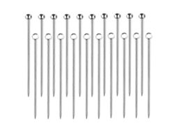 20 Espetos de Aço Inoxidável 11cm Reutilizáveis para Coquetéis Frutas Comida Finger Antipasti Sobremesas