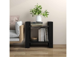 Vidaxl Estante/divisória 60x35x57 Cm Pinho Maciço Preto